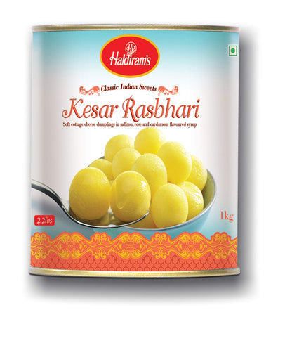 Haldiram Rajbhog & Kesar Rasbhari 1 kg X 2 Tin