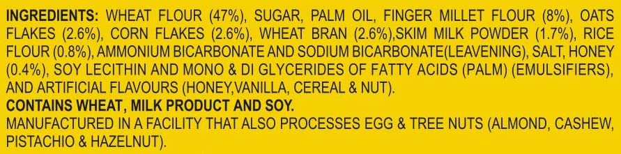 BRITANNIA Nutri Choice 5 Grain Digestive Biscuits 8.81oz (250g) - Healthy Breakfast & Tea Time Snacks - Halal and Suitable for Vegetarians (Pack of 4)