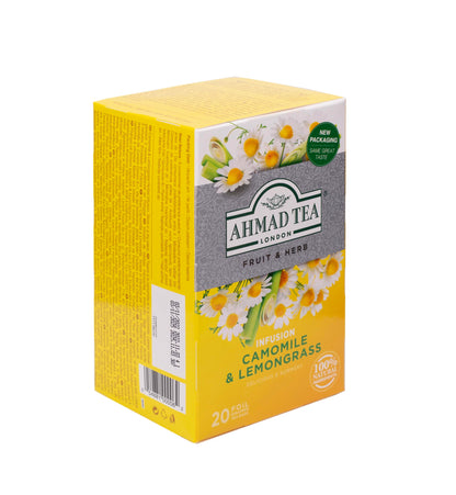 Ahmad Teas - Camomile & Lemongrass 1.4oz - 20 Tea Bags, Brown