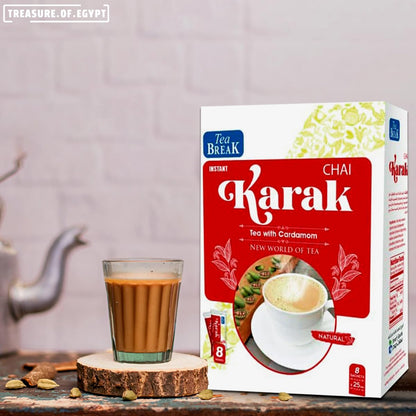 Tea Break Instant Tea with Milk & Cardamom Chai Karak - 25 gmX8 Sticks