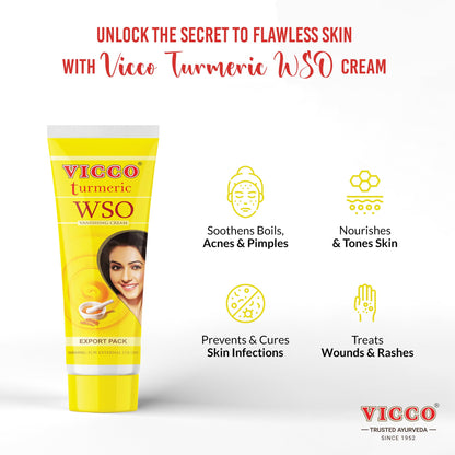 Vicco Turmeric WSO Skin Cream-60g(Pack of 2)