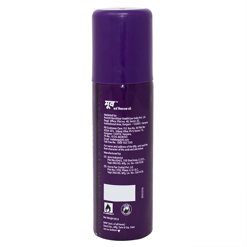 MOOV Pain Relief Spray 80 Gram - Ayurveda & Vitamins