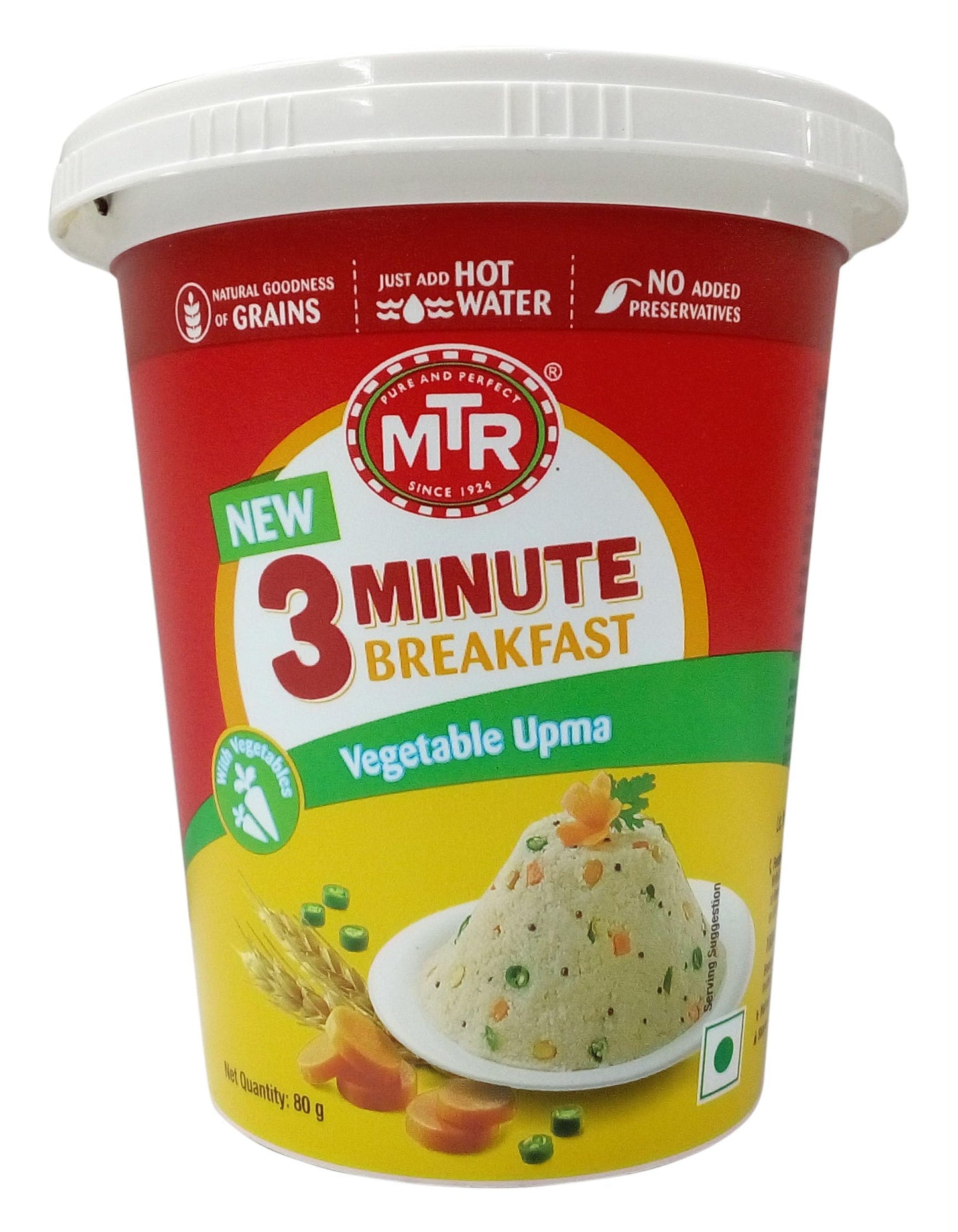 Mtr 3-minute Breakfast- Vegetable Upma 80 gms - Snacks & Savory