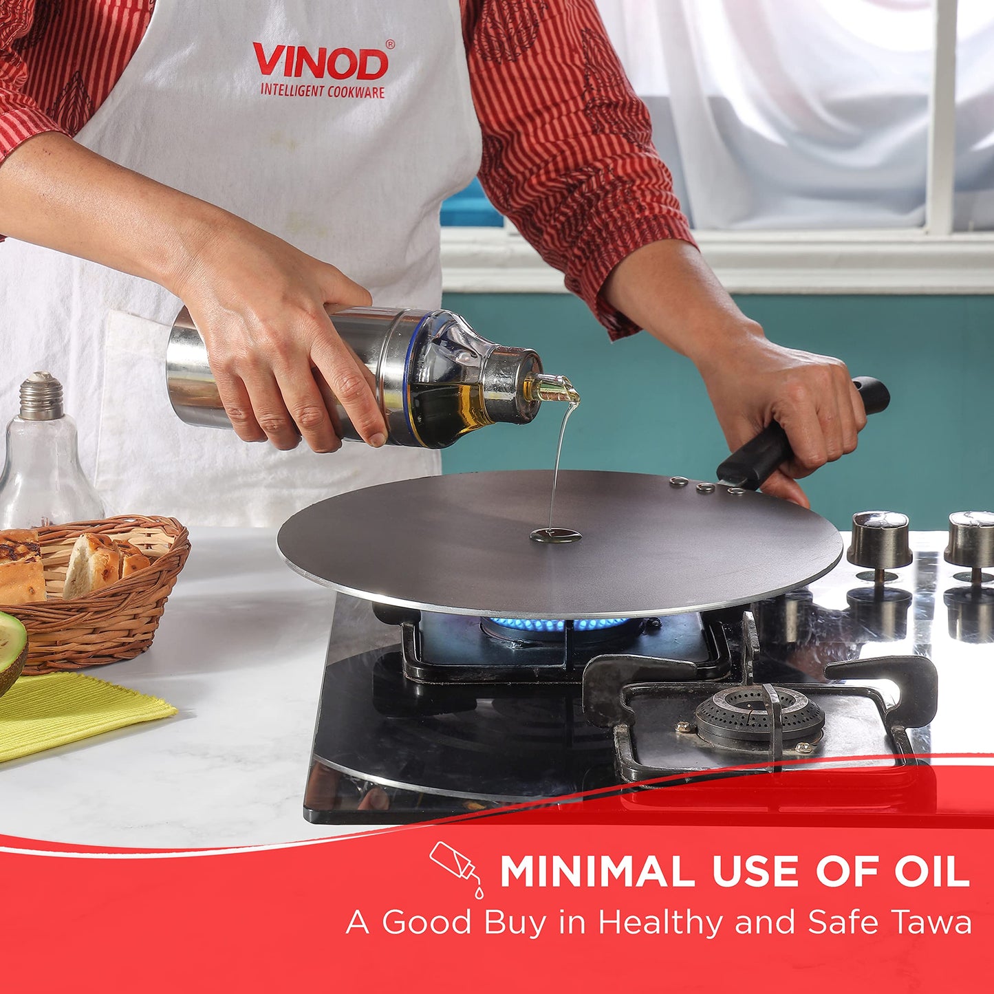 Vinod Flat Multi Tawa 30cm