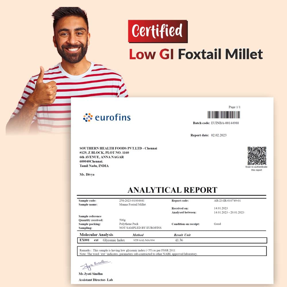 Manna Foxtail Millet 1 Kg - Gourmet Indian Good