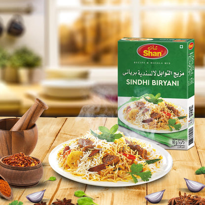 Shan Seasoning Mix For Sindhi Biryani 60 gms - Shan Masala