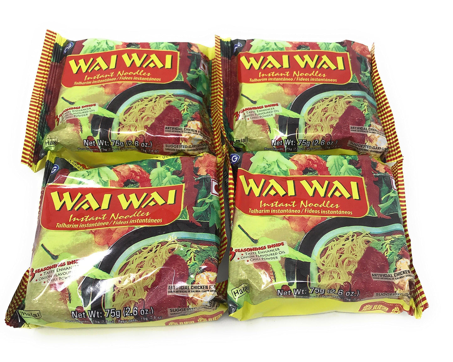 Wai Wai Nepali Instant Noodles by Chaudhary group (Chicken Pack of 4 pcs)