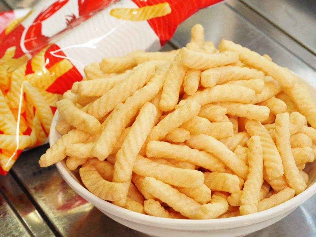 Shrimp Rice Prawn Cracker Hot Chilli Flavor 60g (2 Pack)