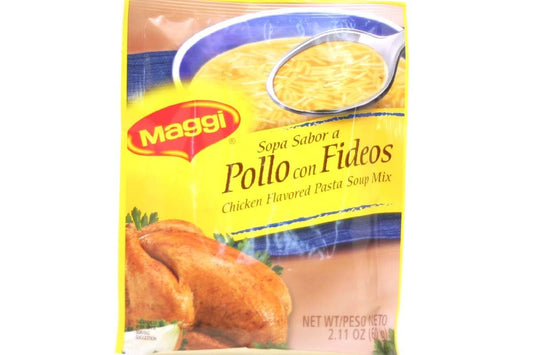 Sopa Sabor a Pollo Con Fideos (Chicken Flavored Pasta Soup Mix) - 2.11oz [Pack of 6] by Maggi