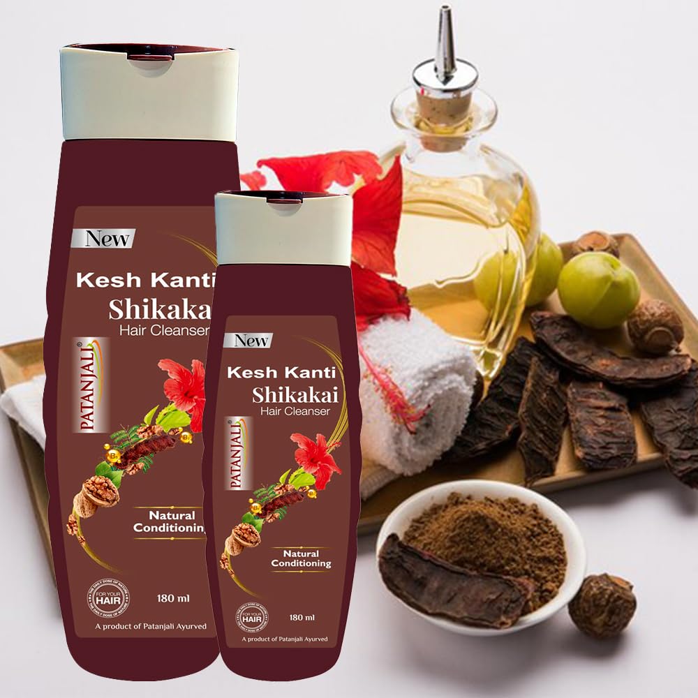 Patanjali Kesh Kanti w/ Shikakai Hair Cleanser Shampoo 200 Ml - Herbal Shampoo