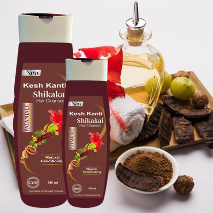 Patanjali Kesh Kanti w/ Shikakai Hair Cleanser Shampoo 200 Ml - Herbal Shampoo