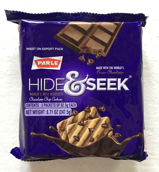 Parle Hide & Seek Chocolate Chip Cookies VALUE PACK - 82.5g (Pack of 3)