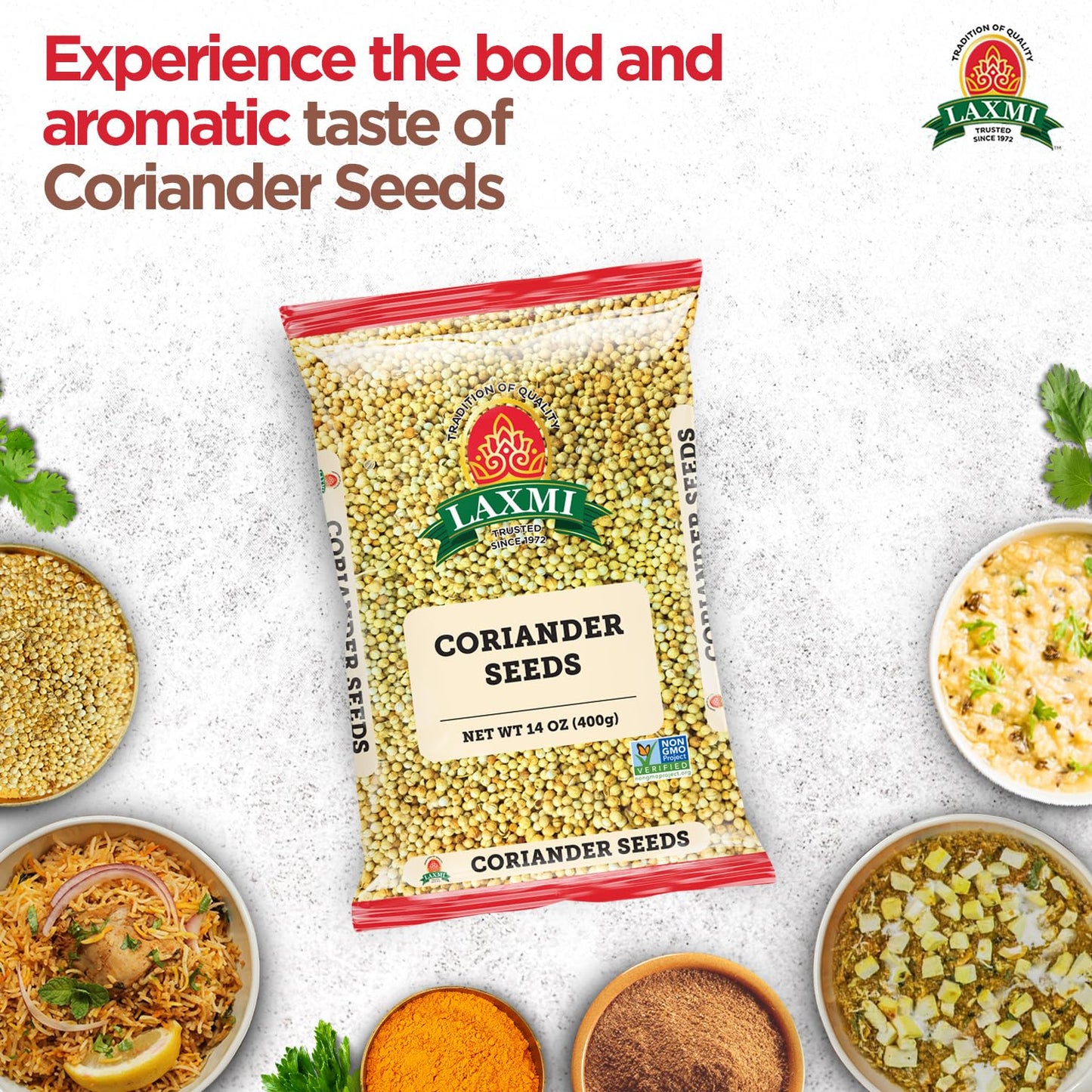 Laxmi Coriander Seeds 400 gms - Food / Masala / Dal