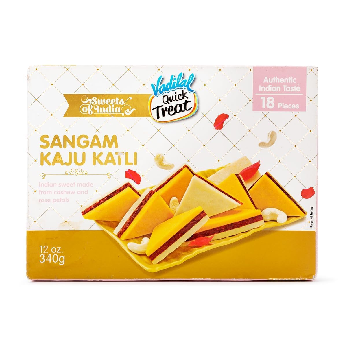 Vadilal Sangam Kaju Katli 340gm