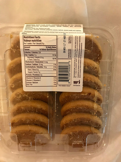 Crispy Cashew Shortbread Cookies