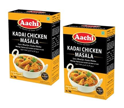 AACHI Kadai Chicken Masala 200 GMS -TWIN PACK - PACK OF 2 ( 200 GMS X 2 )