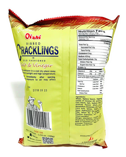 Oishi Cracklings (Beer Match) 90g, 3 Pack