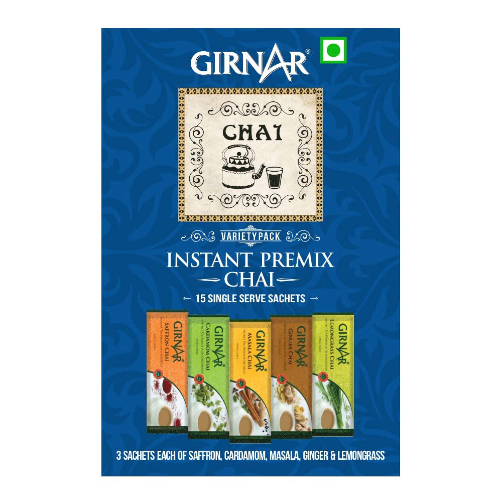 Girnar Instant Tea Premix Variety Pack, 36 Sachets