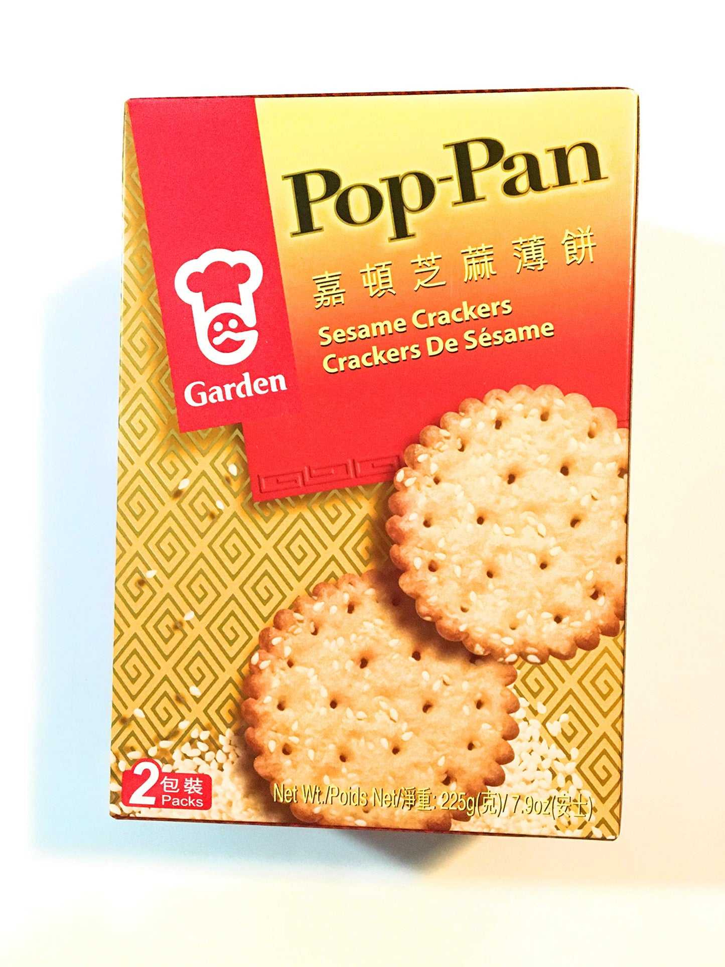 Garden Pop-Pan Sesame Crackers 7.9 Oz(2 Pack)