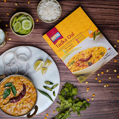 Ashoka 1932, Heat & Serve Vegetarian Lentils, Everyday Dal, All-Natural Indian Dal Tadka, Camping Friendly Food, Great for the Outdoors, Gluten-Free & with No Preservatives, Pack of 1