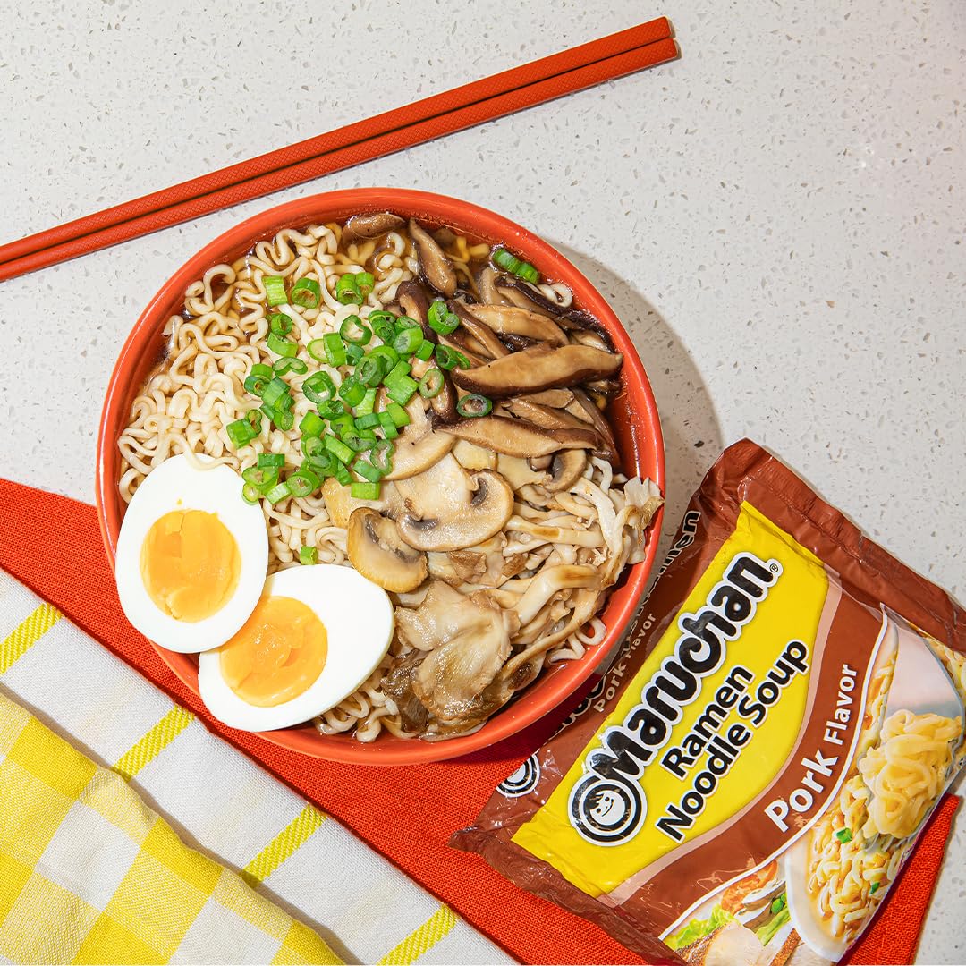 Maruchan Ramen Pork Flavor, 3.0 Oz(Pack of 24)