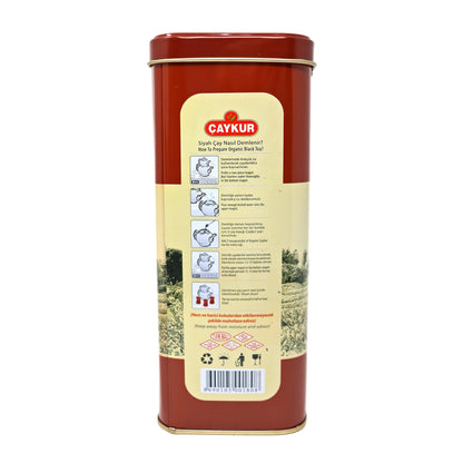 Caykur Organic Hemsin Turkish Tea in Metal Can, 400 Gr - 0.9 Lbs