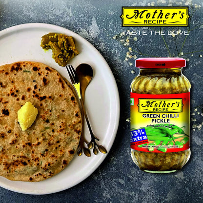 Mother's Recipe Green Chilli Pickle 500 gms - Indian Pickles