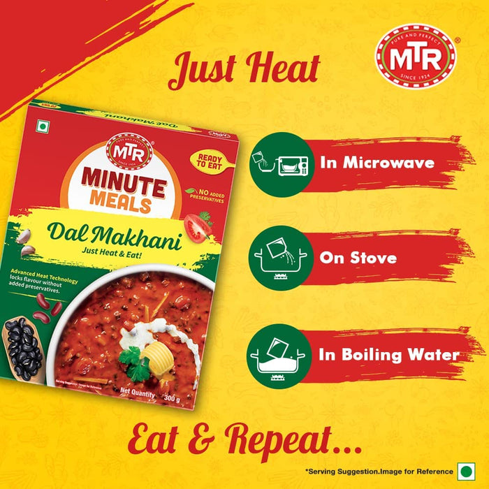 MTR Ready to Eat Dal Makhani 300g (Pack Of 3)