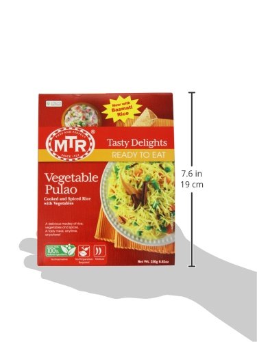 MTR Vegetable Pulao, 8.82 Ounce Boxes (Pack of 10)