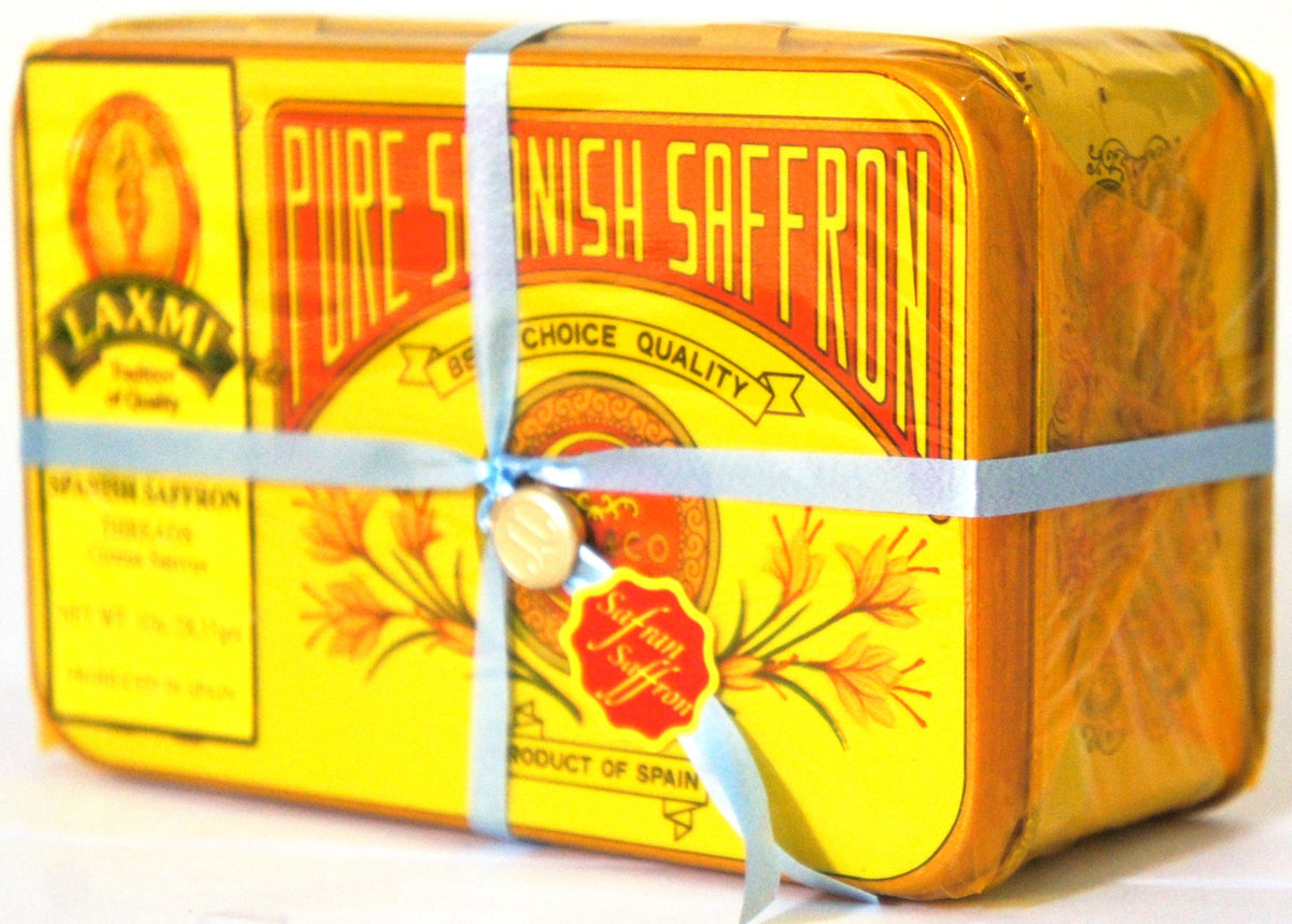 Laxmi Pure Spanish Saffron - 1oz (28.35g) Tin