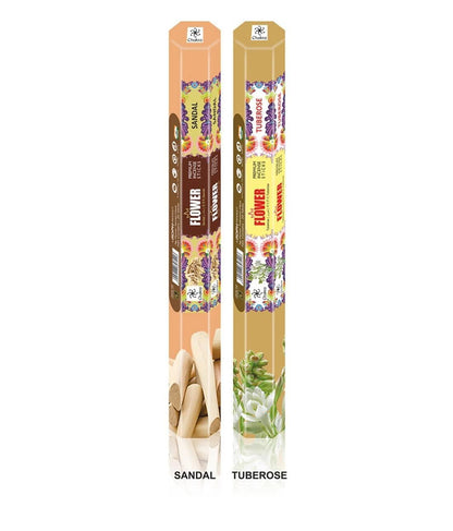 chakra Flower Premium Aroma Sticks Feel The Blossomy Aroma - 120 Incense Sticks - Use at Home Office - Pack of 6 Natural Fragrance Sticks Long-Lasting Scented Incense Sticks