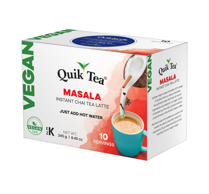 Quik Tea Vegan Masala Chai - 10 pouches