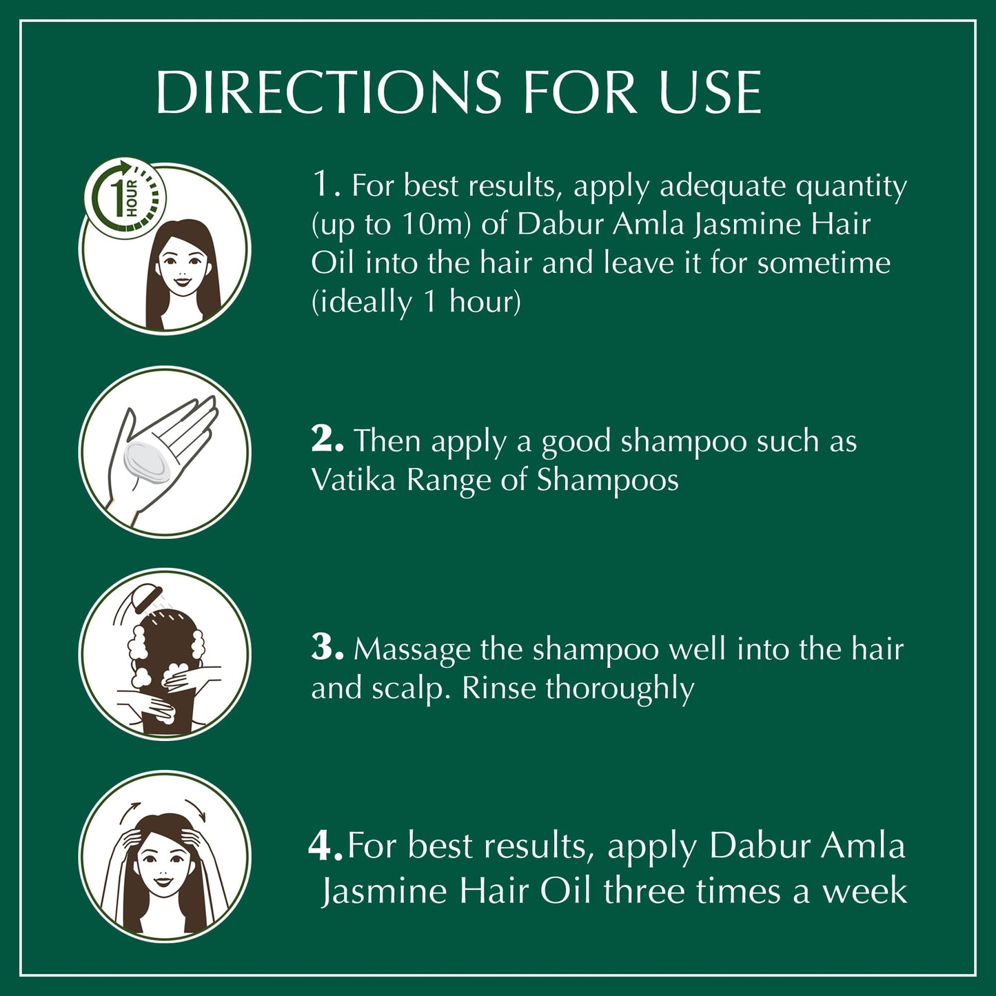 Dabur Amla Jasmine Hair Oil - Amla Oil, Amla Hair Oil, Amla Oil for Healthy Hair and Moisturized Scalp, Indian Hair Oil for Men and Women, Hair Strengthening Products (300 ml)
