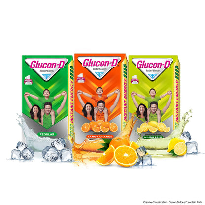 Glucon-D Glucose Based Beverage Mix - 250 g Cartoon