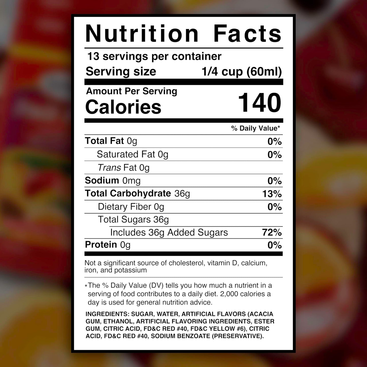 Grace Fruit Punch Flavored Syrup (2 Pack, Total of 50.6fl.oz)