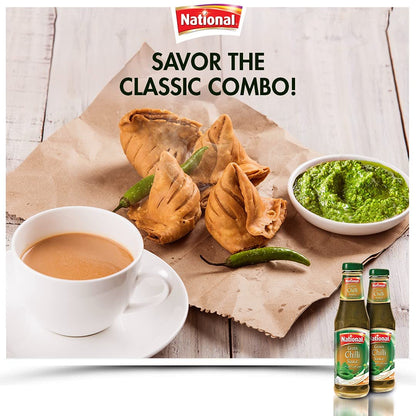 National Green Chilli Sauce 300 gms - Chutney Spread