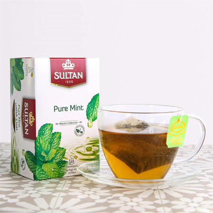 SULTAN TEA Moroccan Green Tea with Pure Mint & Tiznit Herbal Green Teas (Pack of 8-160 Tea Bags)