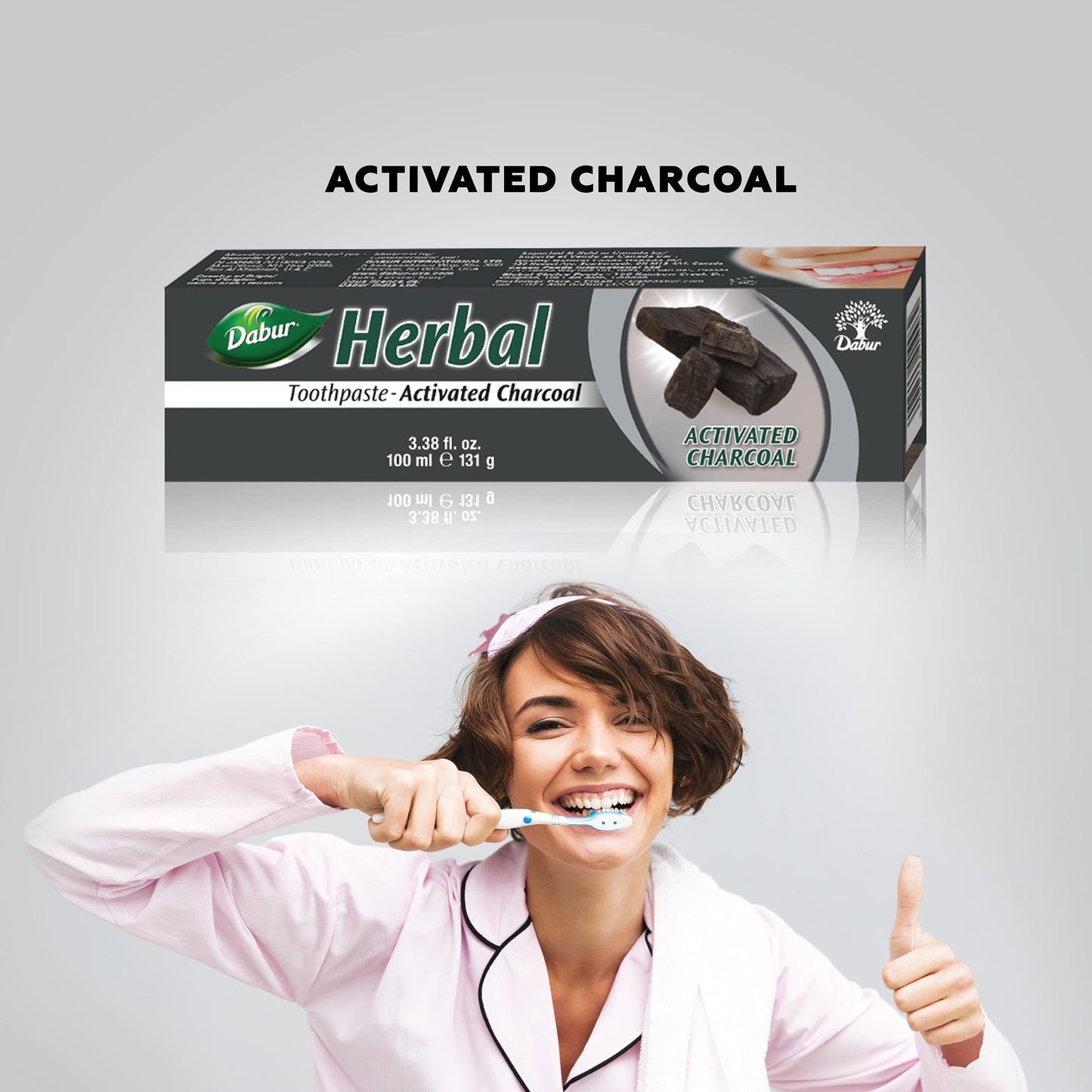 Dabur Herbal Activated Charcoal Toothpaste 100ml