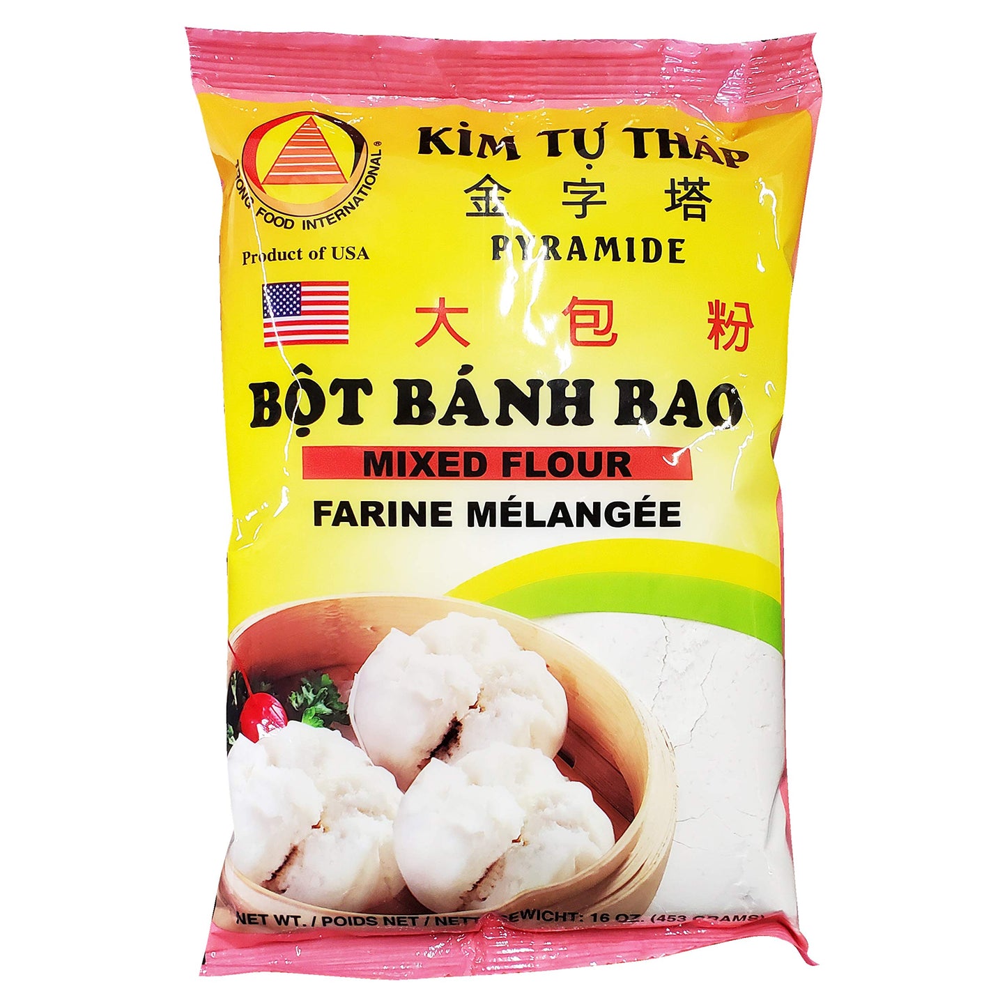 Kim Tu Thap Pyramide Bot Banh Bao - Mixed Flour (3 Pack, Total of 36oz)