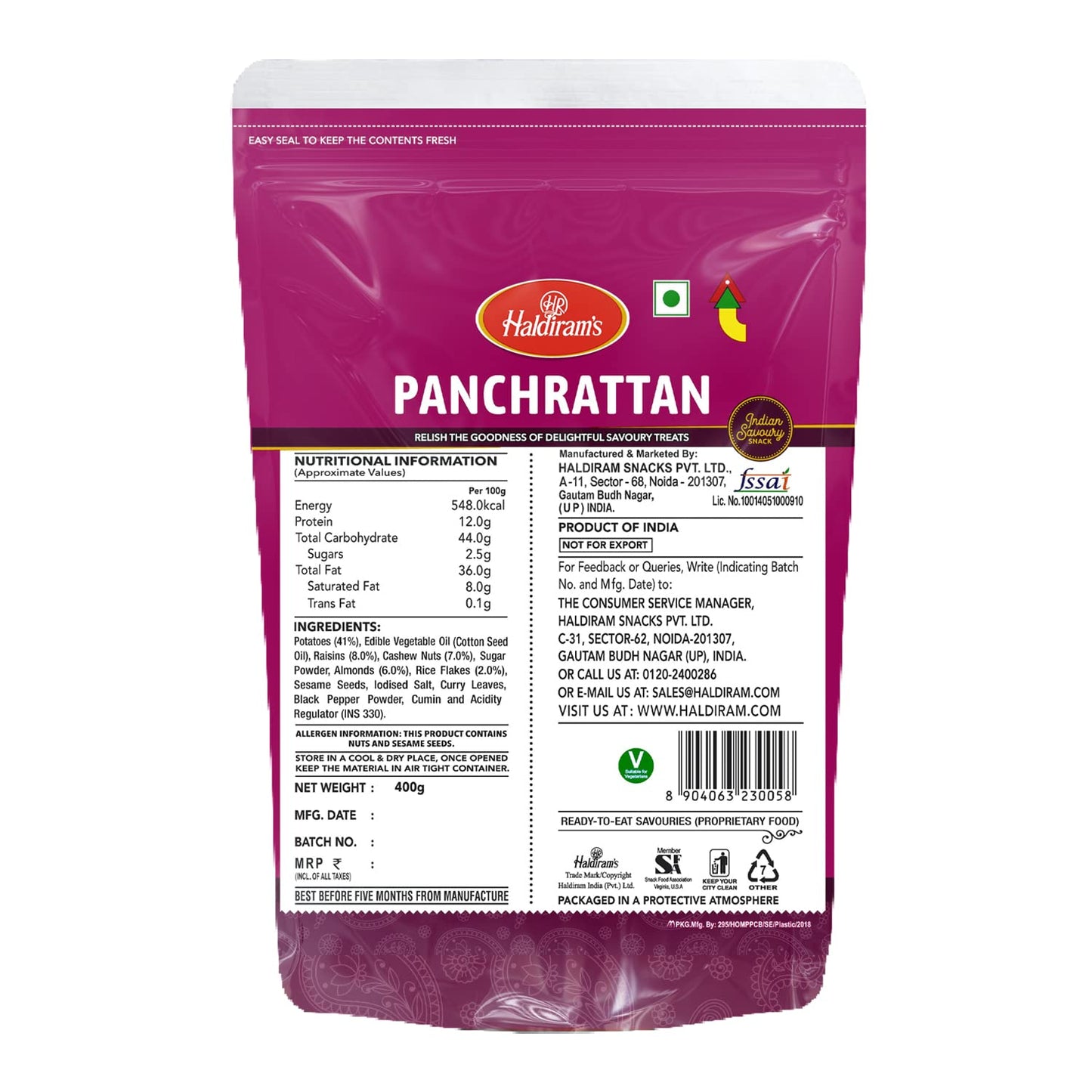 Haldiram's- Panchrattan 400 gms