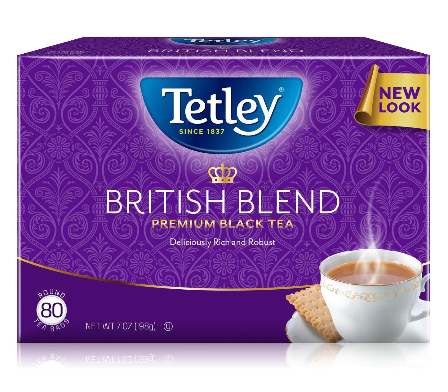 Tetley British Blend Premium Black Tea Bags, 80 Tea Bags