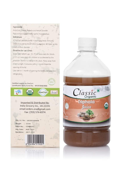 Classic Organic Triphala Juice 500ml