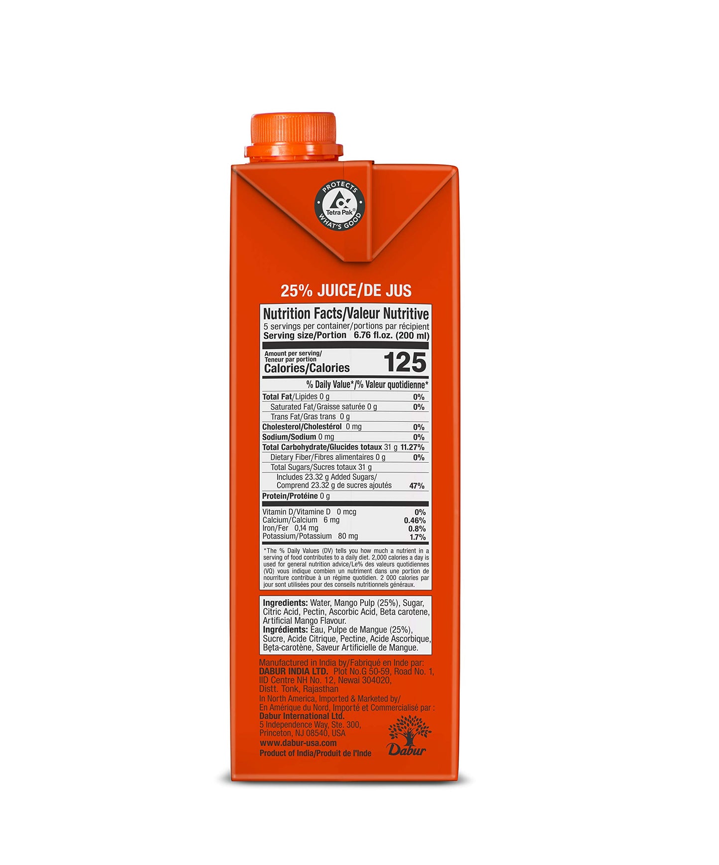 Dabur Real Mango Nectar 1 Ltr. [Pack of 3]