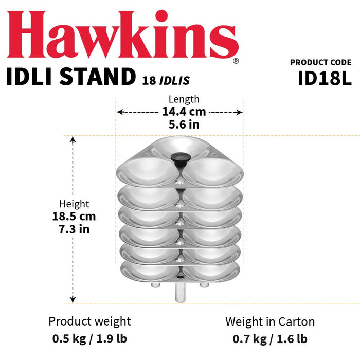 Hawkins Idli Stand 18 Idlis