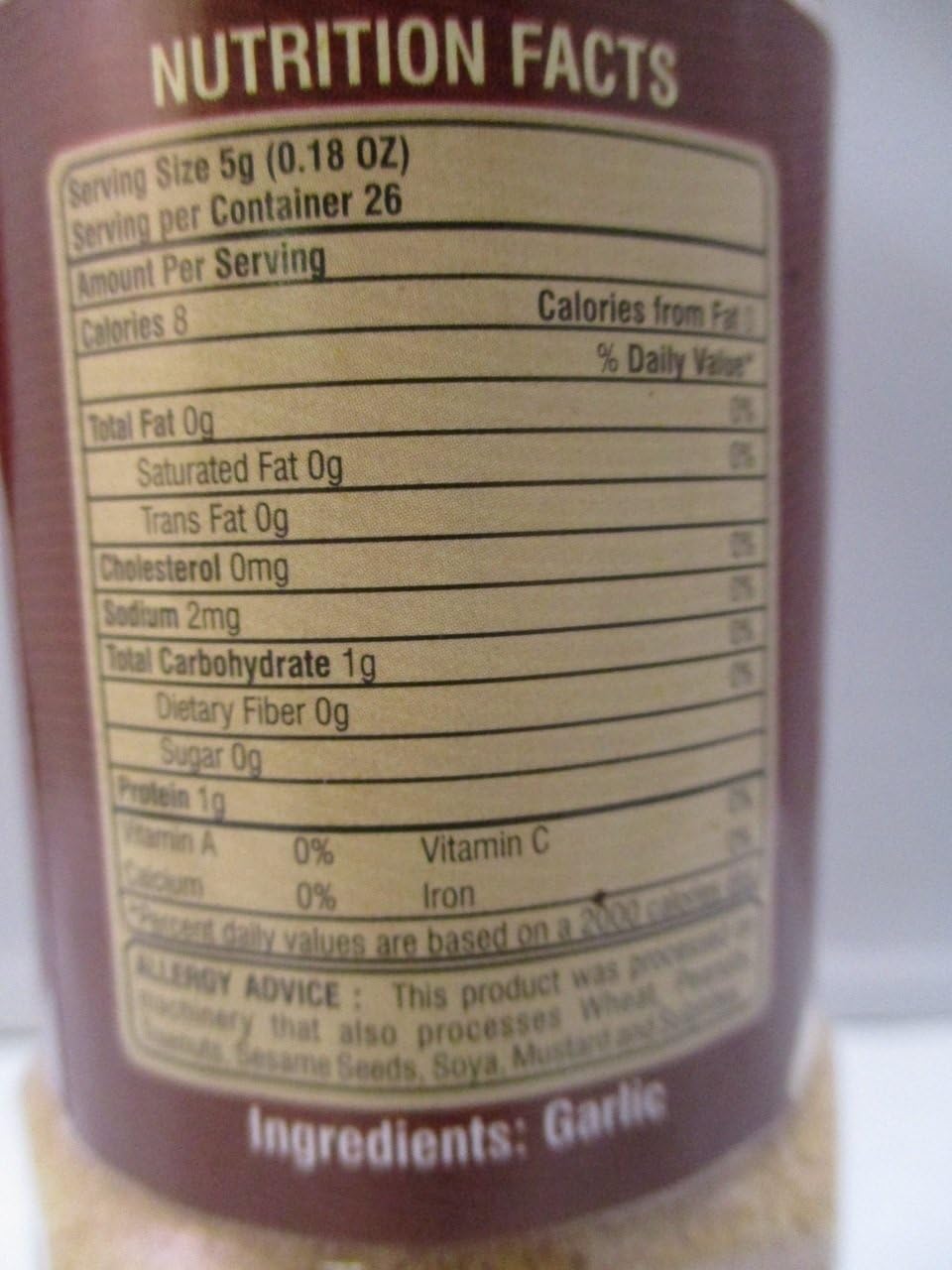 Swad Garlic Powder -coarse 4.58 Oz - Indian Spices
