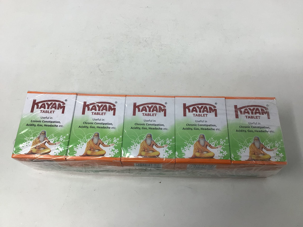 Kayam 30 Tablets Pack of 5 - Ayurveda & Vitamins