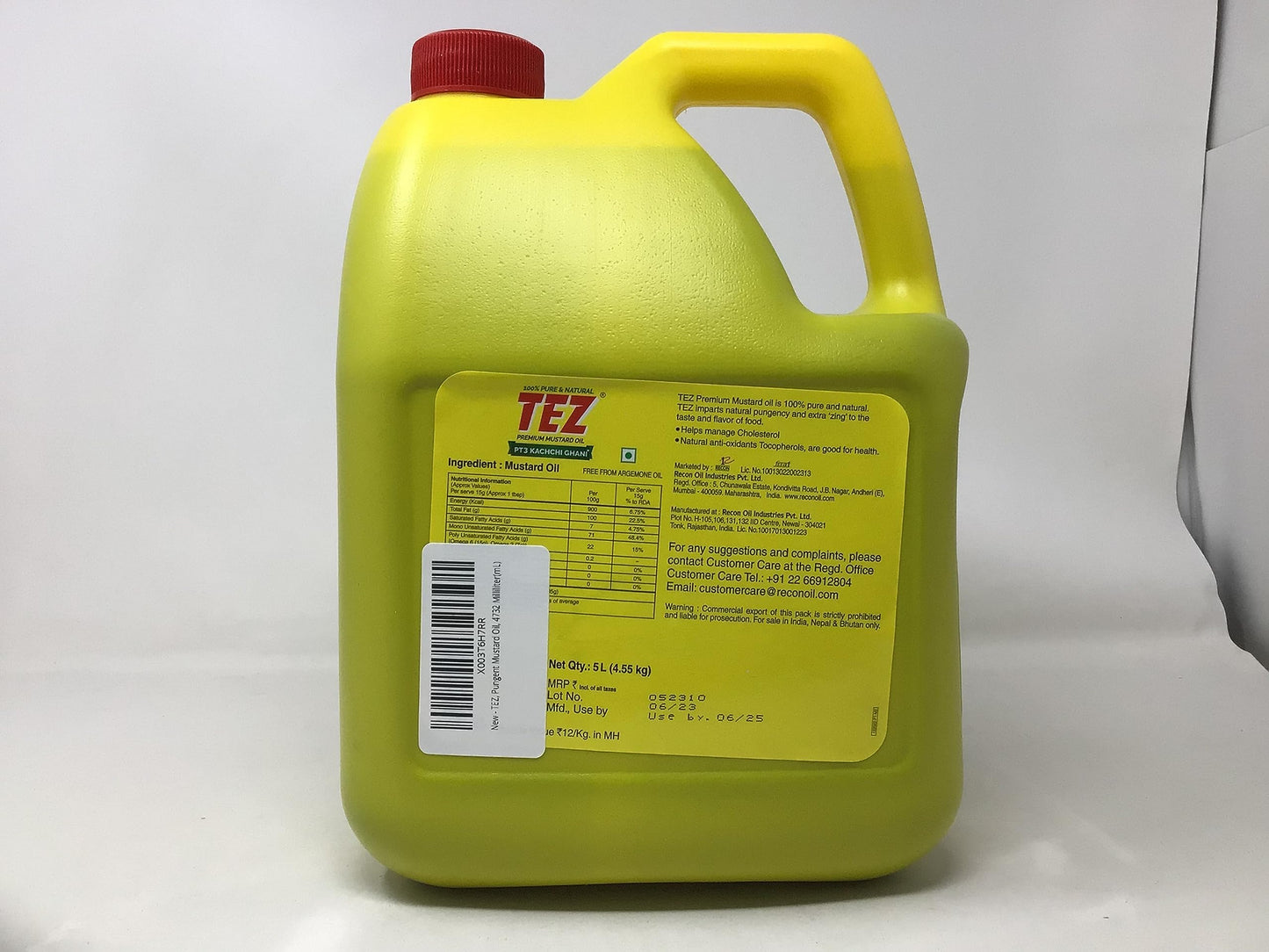 TEZ, Pungent Mustard Oil, 4732 Milliliter(mL)