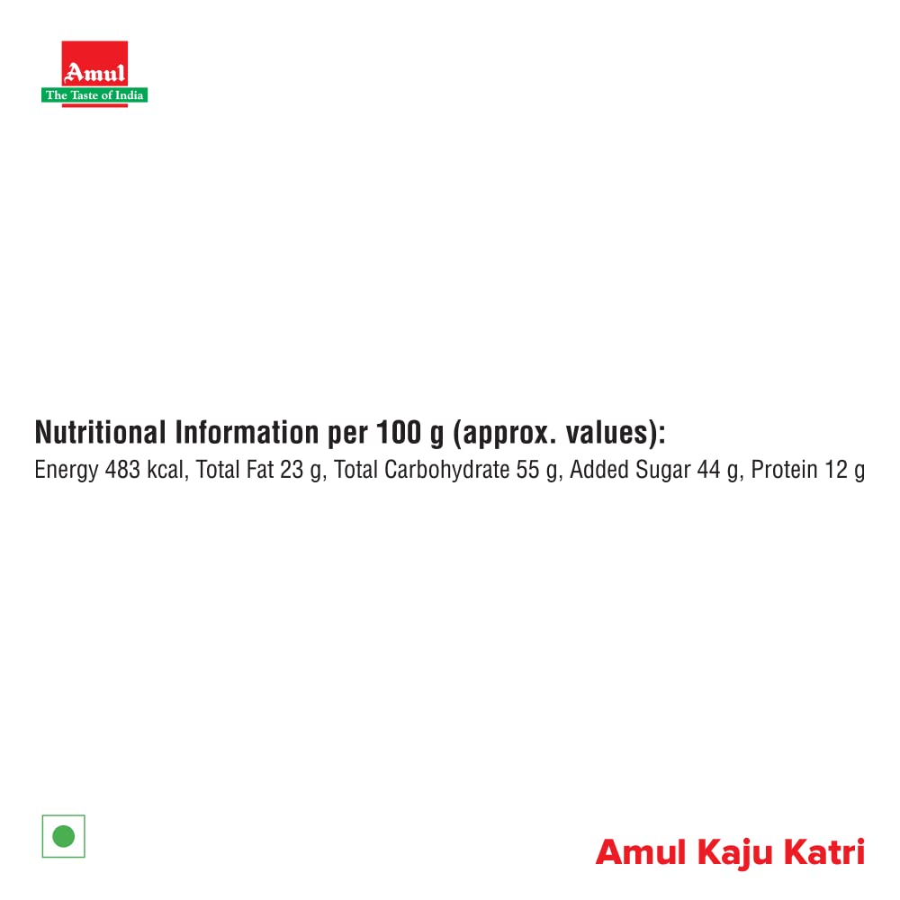 Amul Kaju Katri Sweets, 500gm