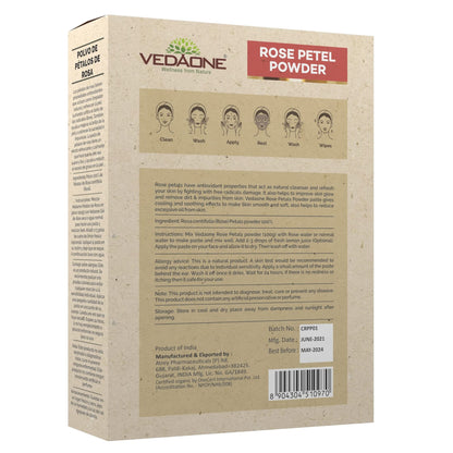 Vedaone Rose Petals Face Pack Powder 100gm