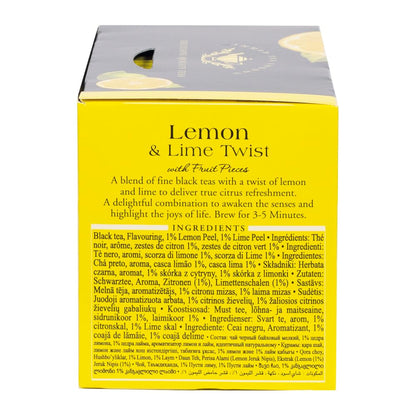 Ahmad Teas - Lemon & Lime Black Tea 1.4oz - 20 Tea Bags